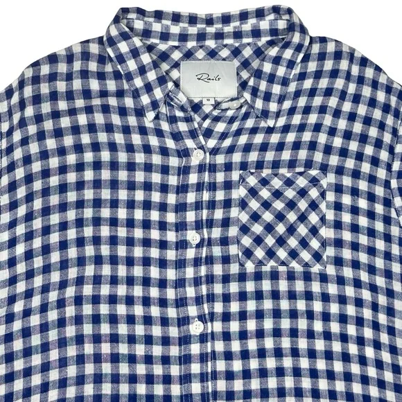 Rails Gingham Button Up Top - Picture 2 of 3